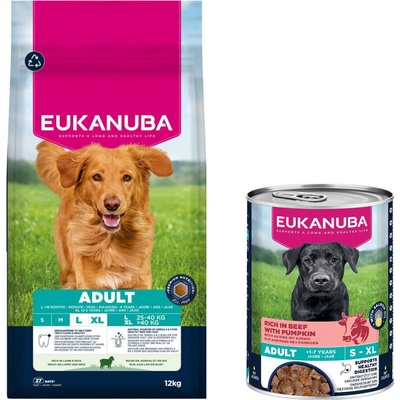 Eukanuba Premium Nutrition Adult Large & Giant Breed jehněčí a rýže 12 kg