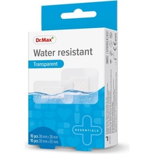 Dr.Max Water resistant Transparent 2 velikosti náplast 20 ks