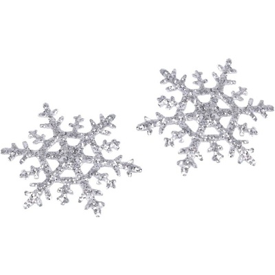 Nažehlovačka vločka s glitry, průměr 4 cm
