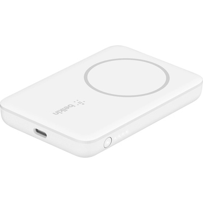 Apple Belkin BOOST CHARGE (2500 mAH) Magnetic Wireless Power Bank - White (BPD002btWH)