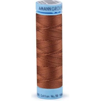Bavlněné nitě 100 m Etiketní č.50 Triana Amann 0262 Bombay Brown