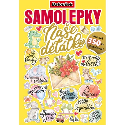 Samolepkový sešit naše děťátko
