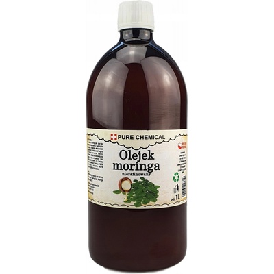 MORINGOVÝ OLEJ PŘÍRODNÍ NERAFINOVANÝ LISOVANÝ ZA STUDENA PURE NATURE 1l