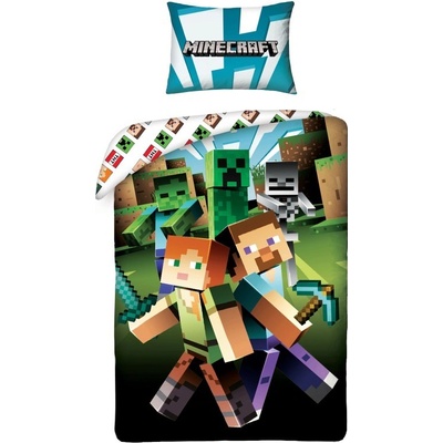 Halantex Obliečky Minecraft zombie Bavlna 140x200 70x90