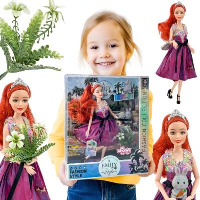 Woopie Royal bábika Emi Style Fashion 32 cm - štýlová princezná v ružových šatách
