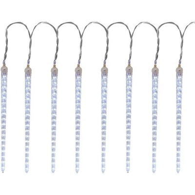 MagicHome Reťaz Icicle 288 LED studená biela 8 cencúľov vodopádový