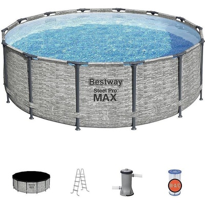 Bestway Градински басейн 5619E камък 488/122 см Bestway (56192B)