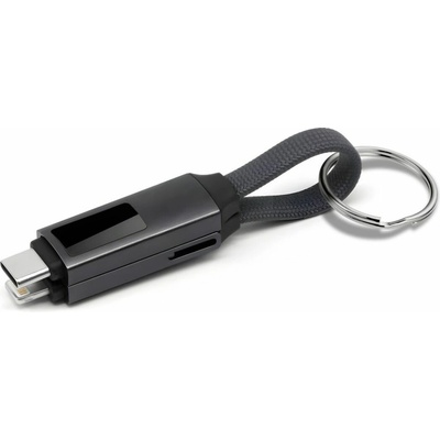 Winner 14072 USB na klíče USB-C, Lightning OTG černý