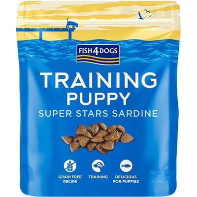 4Dogs Maškrty pre psov Fish Training Puppy Superstars Sardine 150 g