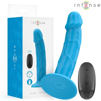 Вибратор с дистанционно, силиконов, 19см. - Intense Phoebe Vibrator (D-244456)