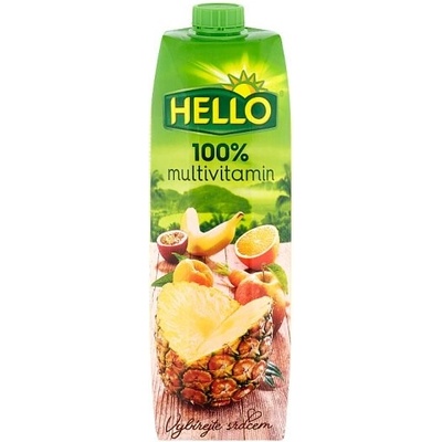 Hello džus multivitamín 100% 1l