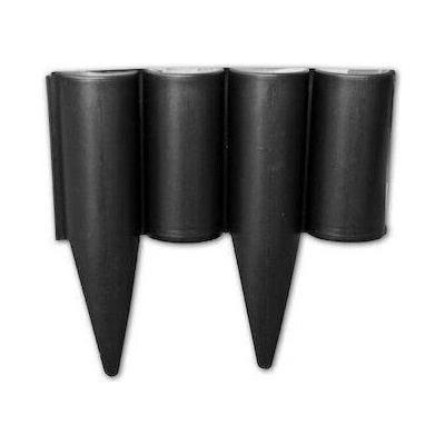 BRADAS Plastový obrubník - palisáda 2,5m, 225mm, černá PALGARDEN