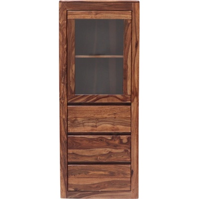 indickynabytok.sk Vitrína Tina 60x150x45 indický masív palisander
