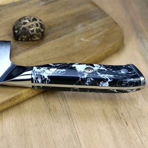 Chefsblade Кухненски нож - Chef - ламинат дамаск - дръжка от естествен тюркоаз - CB 100093