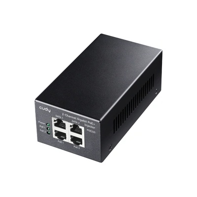 Cudy PoE инжектор Cudy POE220, Gigabit PoE /PoE, 2 x 30W (CUDY-INJ-POE220)