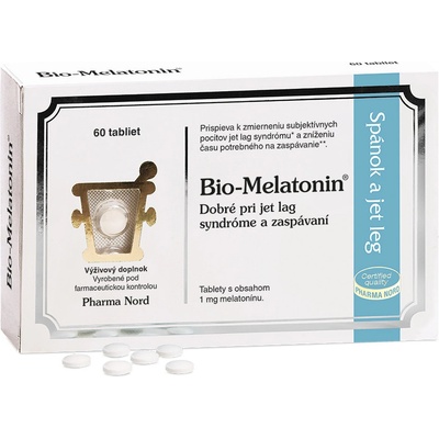 Bio-Melatonin 1 mg spánok a Jet Leg 60 tabliet