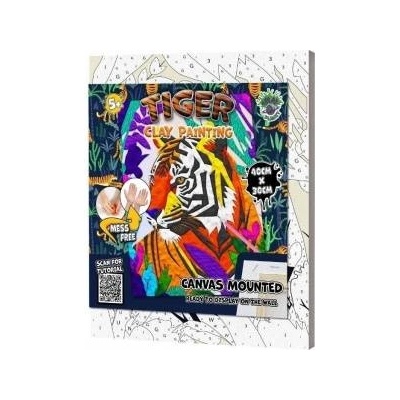 Splat Plasticine pasting kit - Tiger
