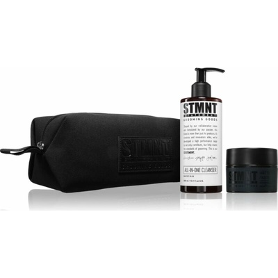STMNT Care & Styling All-In-One Cleanser šampón 300 ml + STMNT Julius Cvesar Matte Paste zmatňujúca pasta 100 ml + kozmetická taštička