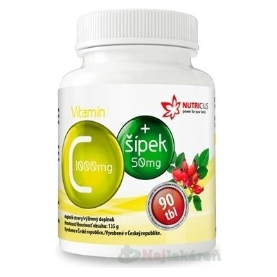 Nutricius Vitamín C 1000 mg + šípok 50 mg 90 tabliet