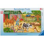 Ravensburger Пъзел Ravensburger от 15 части - Веселата ферма (6035) - ozone