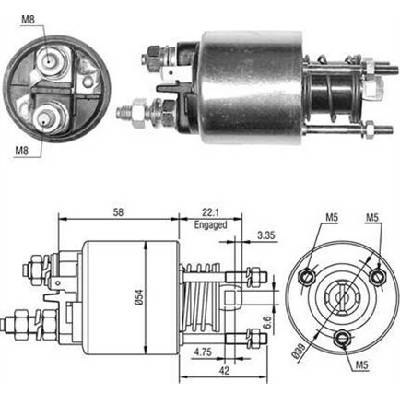 Elektromagnetický spínač pre żtartér MAGNETI MARELLI 940113050497