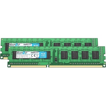 Brainzap DDR3 8GB 1333MHz CL9 (2x4GB) PC3-10600U-09-11-B0