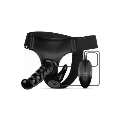 Boss of Toys Fetish Collection Vibrating Strap-On System Black Adjustable Set