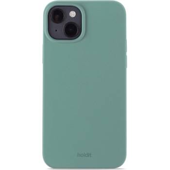 Holdit Калъф Holdit - Silicone, iPhone 15 Plus, Moss Green (7330985159855)