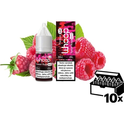 WHOOP SALT Sweet Raspberry 10 x 10 ml 20 mg