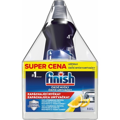 Finish sada leštidlo 400 ml + čistič umývačky 250 ml
