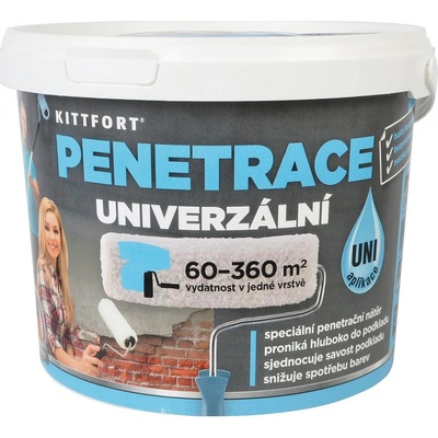 KITTFORT Disperzná penetrácia, mliečne biela, 3 kg PENETRACE UNIVERZÁLNÍ 3 KG
