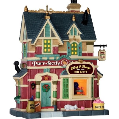 Svietiaci domček Lemax 65110 Mačacie nebo