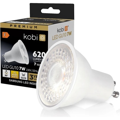 Kobi lED žárovka GU10 SMD 7W teplá 3000K 570lm by Samsung
