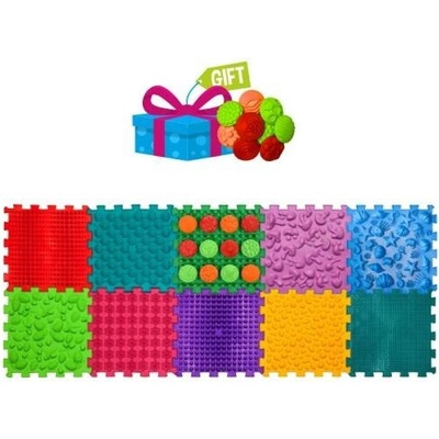 Ortek Masážní podložka Ortek Mix Puzzles, 10 dílků + vzory zdarma