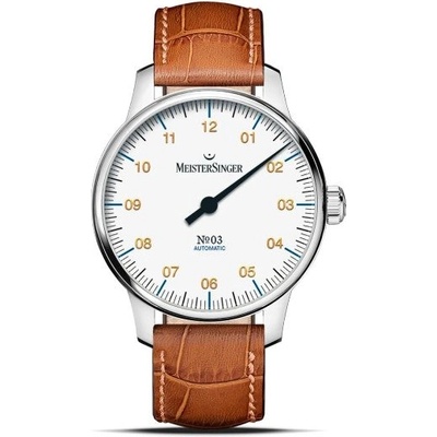 MeisterSinger BM9901G Světle hnědý kožený řemínek
