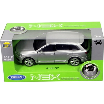 Welly Audi Q7 model stříbrné 1:34