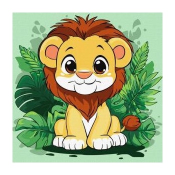 Ideyka Painting by numbers 30x30cm KHO1272 Happy lion cub AP0087