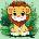 Ideyka Painting by numbers 30x30cm KHO1272 Happy lion cub AP0087