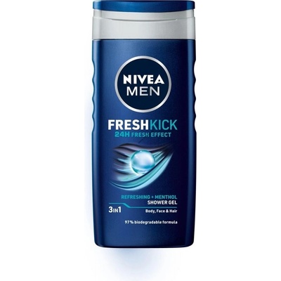 Nivea Men Fresh Kick sprchový gél 12 x 500 ml