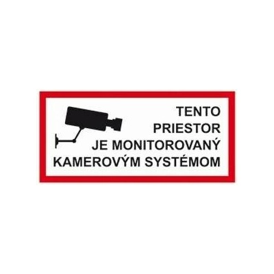 Informační samolepka kamerový systém