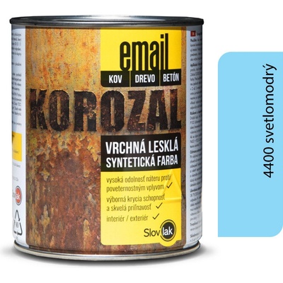Slovlak Korozal email 3kg lesklý Svetlomodrý