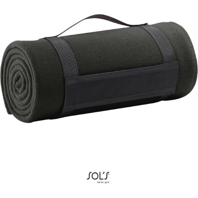 SOL´S PLAID fleece deka charcoal grey 150x120