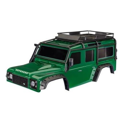 Traxxas каросерия TRX-4 Land Rover Defender зелена (безскобова)
