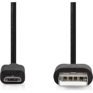 Nedis CCGL60500BK20 USB 2.0 USB-A щепсел - USB Micro-B щепсел 11 W 480 Mbps, 2 м (CCGL60500BK20)