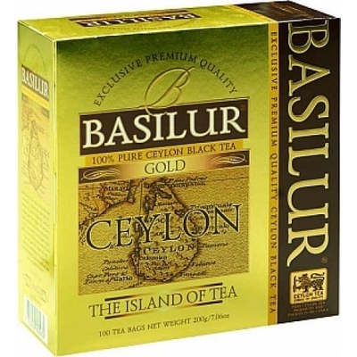 Basilur Island Of Tea Gold Čierny čaj sypaný 100 x 1,5 g