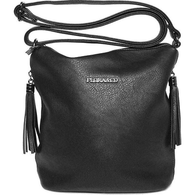 Flora & Co malá /středně velká crossbody kabelka H5623 černá