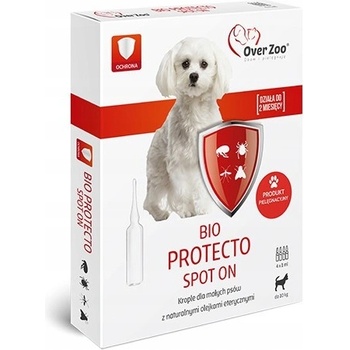 Over Zoo BIO PROTECTO kvapky pre malé psy s éterickými olejmi 4x1 ml