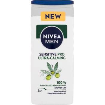 Nivea Men Sensitive Pro Ultra-Calming Shower Gel душ гел за тяло, лице и коса 250 ml за мъже