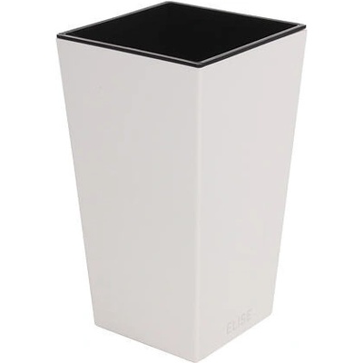 Plastkon Elise Mat dekoračný kvetináč bielý 25 cm