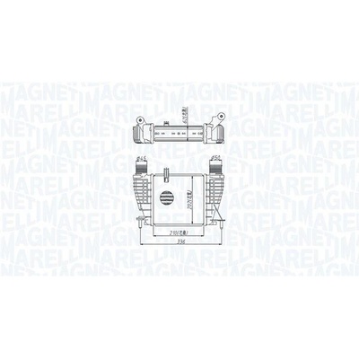 CHLADIČ TURBA, INTERCOOLER MAGNETI MARELLI 351319205320